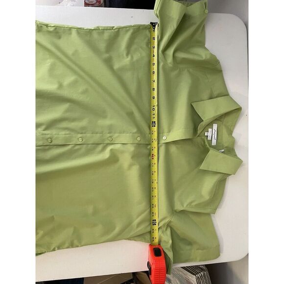 Foxcroft Womens Green Button Shirt Size 20W Wrinkle Free Short Sleeve Blouse - Picture 8 of 13